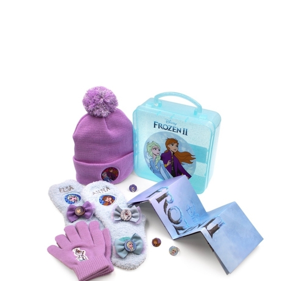 NWT DISNEY FROZEN ACCESSORY BOX 7 PIECES - Picture 1 of 7